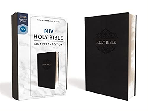NIV, Holy Bible, Soft Touch Edition, Imitation Leather, Black, Comfort Print