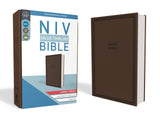 NIV, Value Thinline Bible, Large Print, Imitation Leather, Brown (Special)