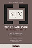 KJV Super Giant Print Bible (Imitation Leather, Black, Thumb Indexed)