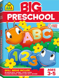 School Zone - Big Preschool Workbook - 320 Pages, Ages 3 to 5, Colors, Shapes, Numbers, Early Math, Alphabet, Pre-Writing, Phonics, Following Directions, and More