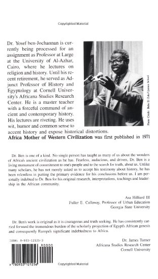 Africa: Mother of Western Civilization (African-American Heritage)
