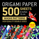 Origami Paper 500 sheets Japanese Washi Patterns 6" (15 cm): Double-Sided Origami Sheets with 12 Different Designs