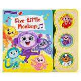 Five Little Monkeys Finger Puppet Sound Book for Babies and Toddlers, Ages 1-5