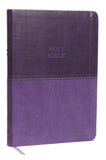 NKJV, Value Thinline Bible, Large Print, Imitation Leather, Purple, Red Letter Edition