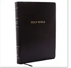 KJV, Reference Bible, Giant Print, Leather-Look, Black, Red Letter Edition